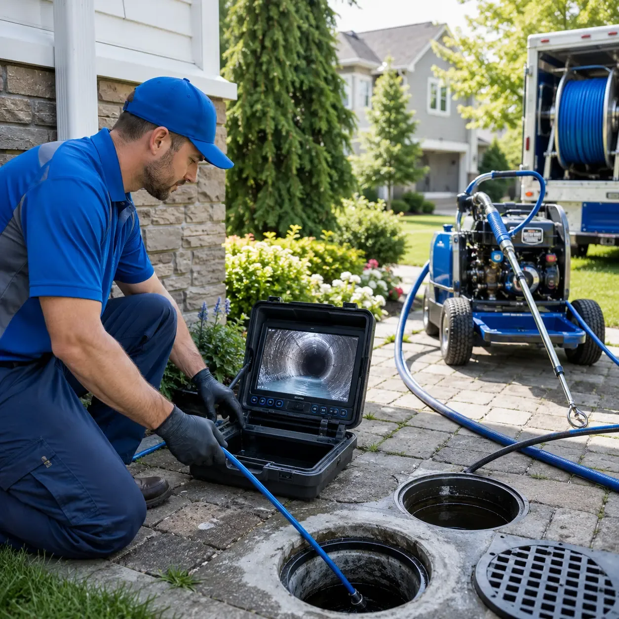 Outdoor drain cleaning professionals serving Garner, KY